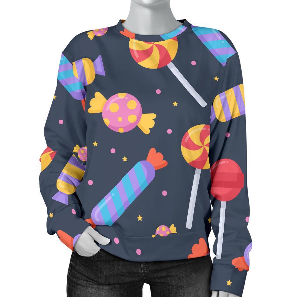 Candy Pattern Print Women’S Sweatshirt