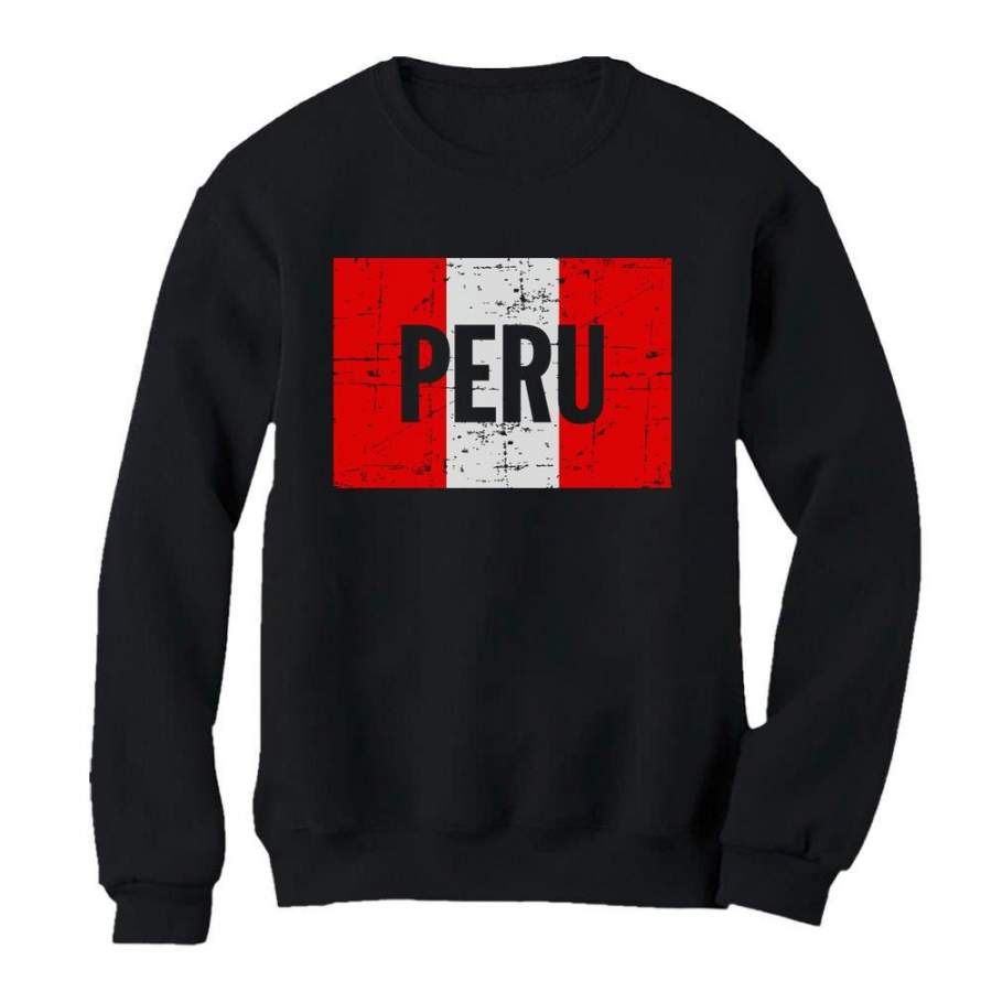 Peru Vintage Flag Women Sweatshirt