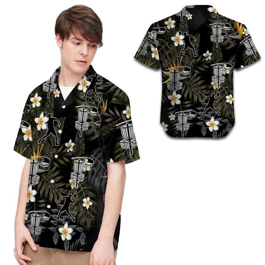 Hawaiian Aloha Shirts Disc Golf Tropical Flowers