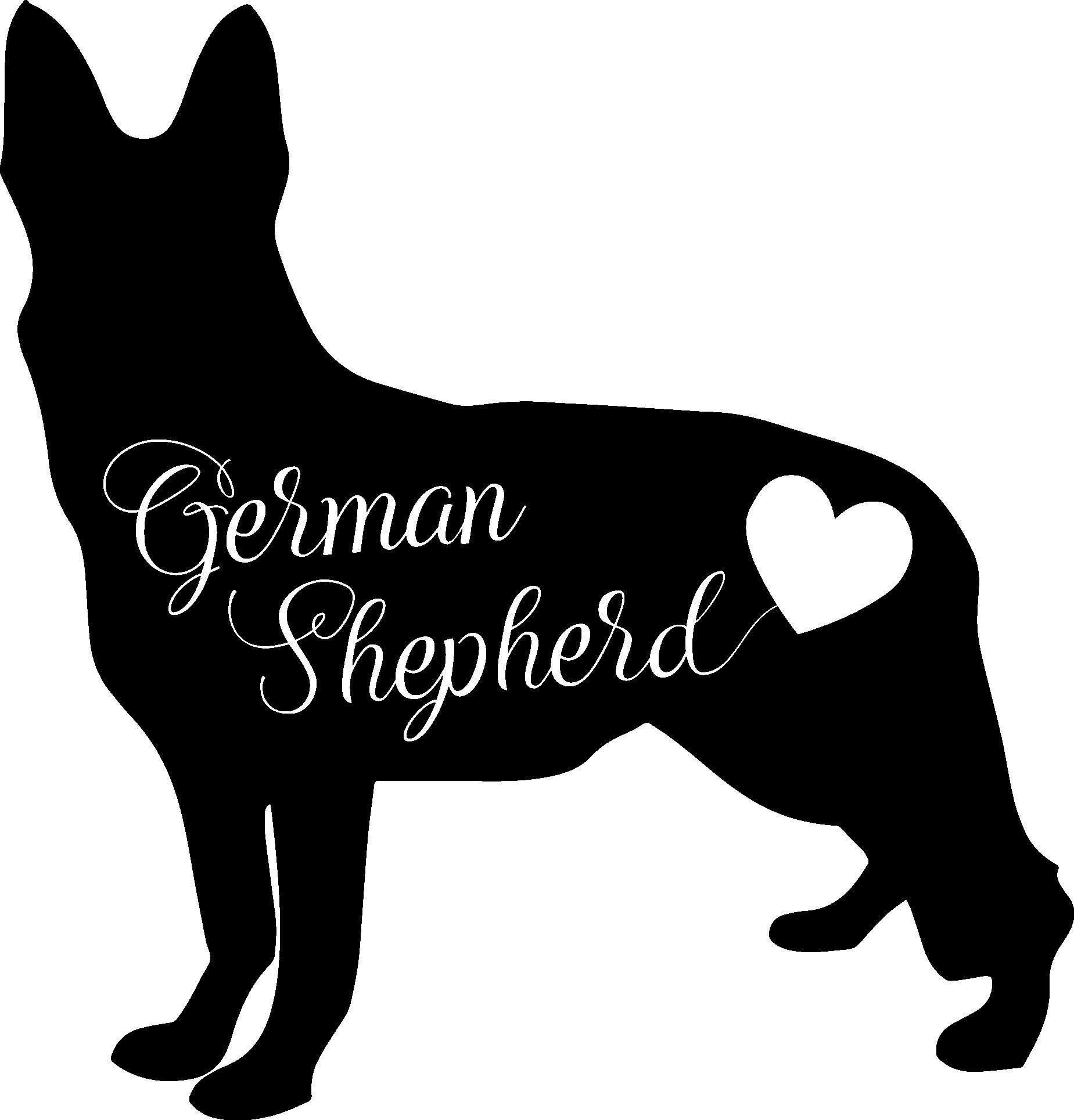 Dogs, German Shepherd, Puppy Love, Lover Of Animals, Pet Lover, Metal Sign, Stainless Steel, Weatherproof, Metal Wall Art, Wall Decor