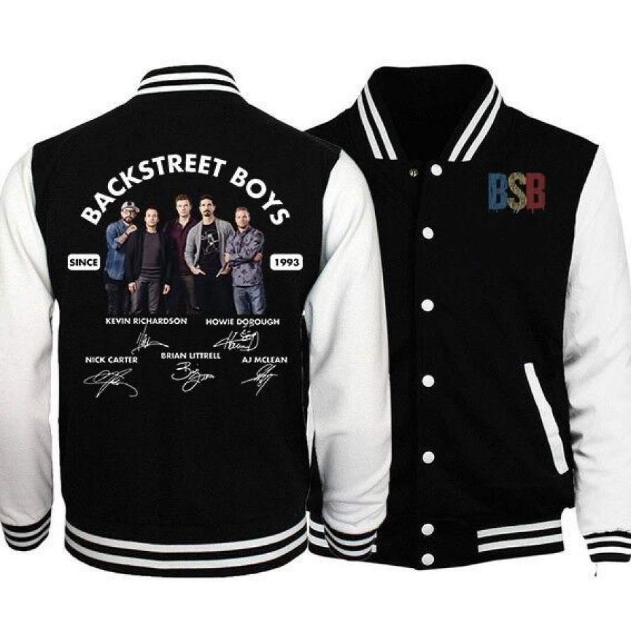 Backstreet Boys Since Signature Baseball Jacket Sweatshirt