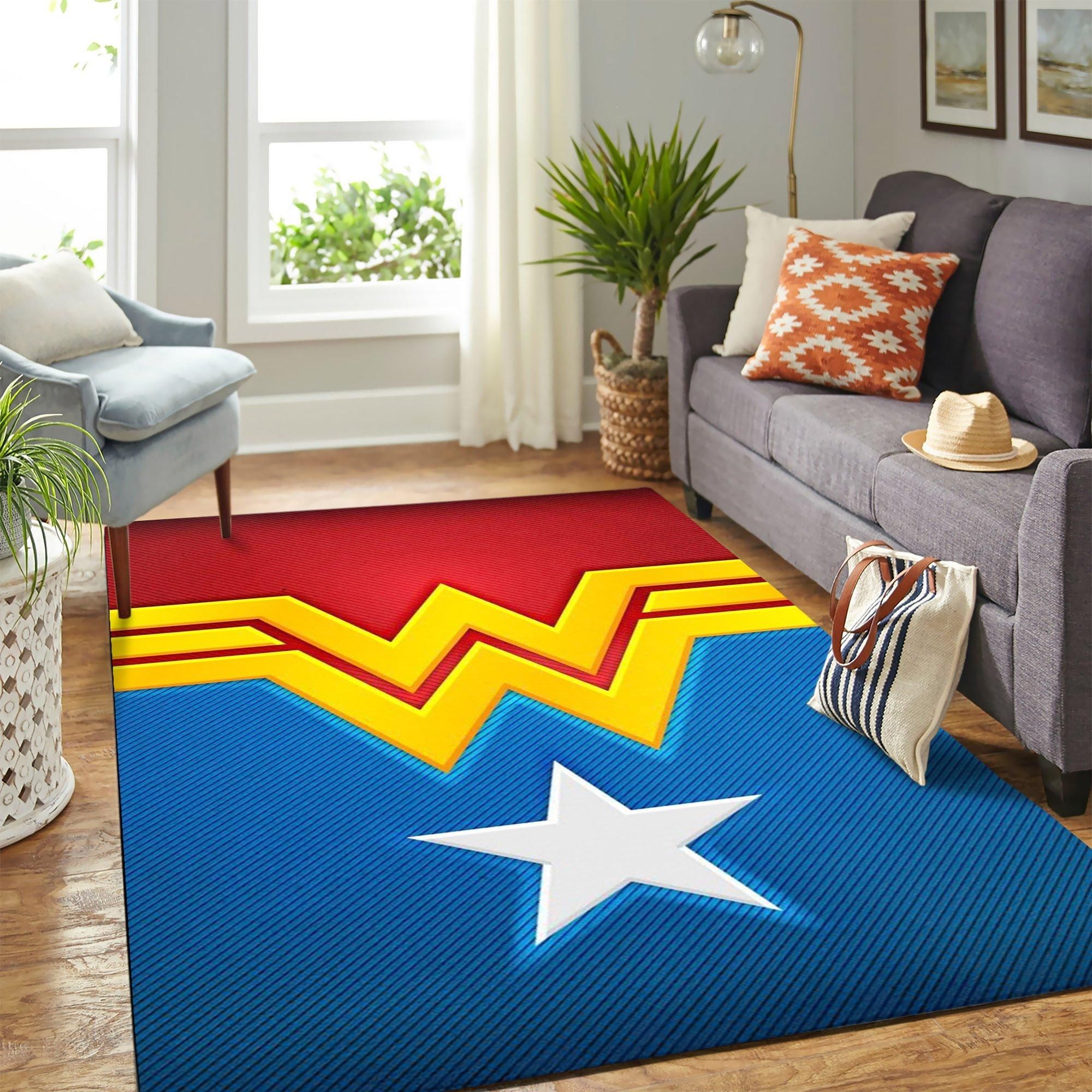 Wonder Woman Premium Area Rug Geeky Carpet – home decor – Bedroom Living Room decor