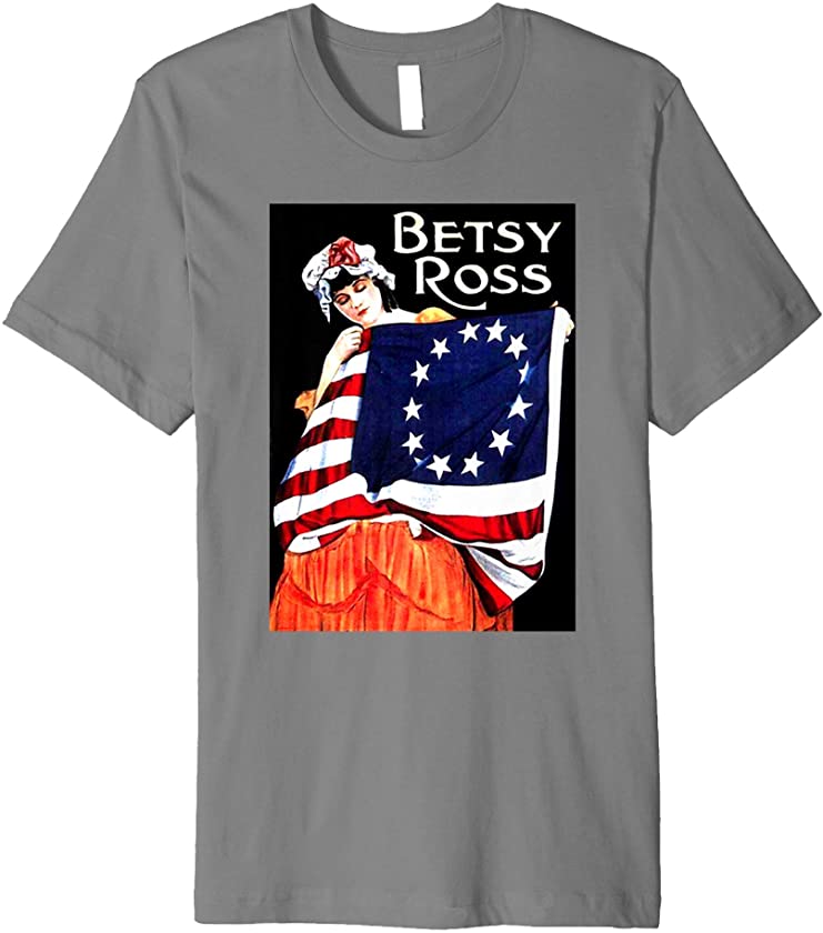 Vintage Independence Day Shirt Art-Betsy Ross 4th of July Premium T-Shirt