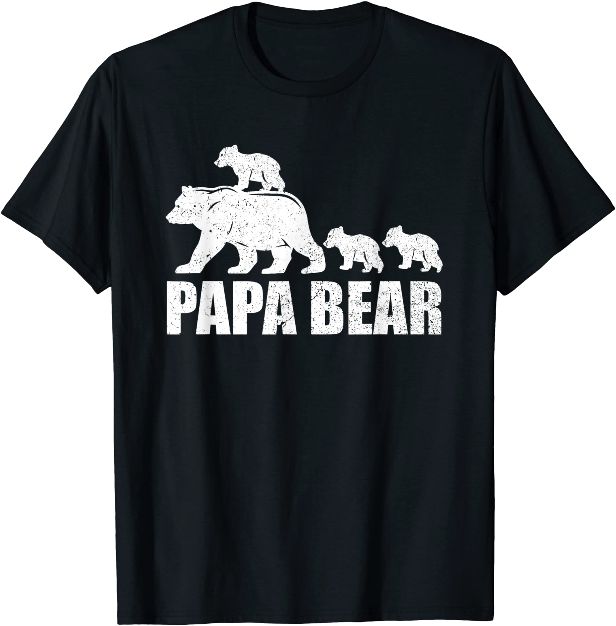 Papa Bear 3 Cubs Shirt Daddy Bear 3 Kids Tshirt Papa 3 Kids T-Shirt