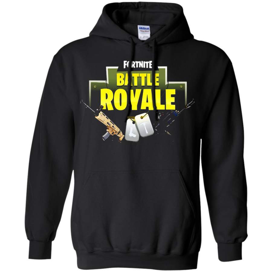 AGR Fortnite Battle Royale Logo With Assault Rifle Hoodie