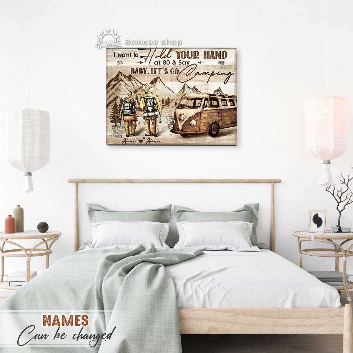 Anniversary Gift Wall Art Canvas Camping Baby Let’S Go Camping Top 3 At Benicee