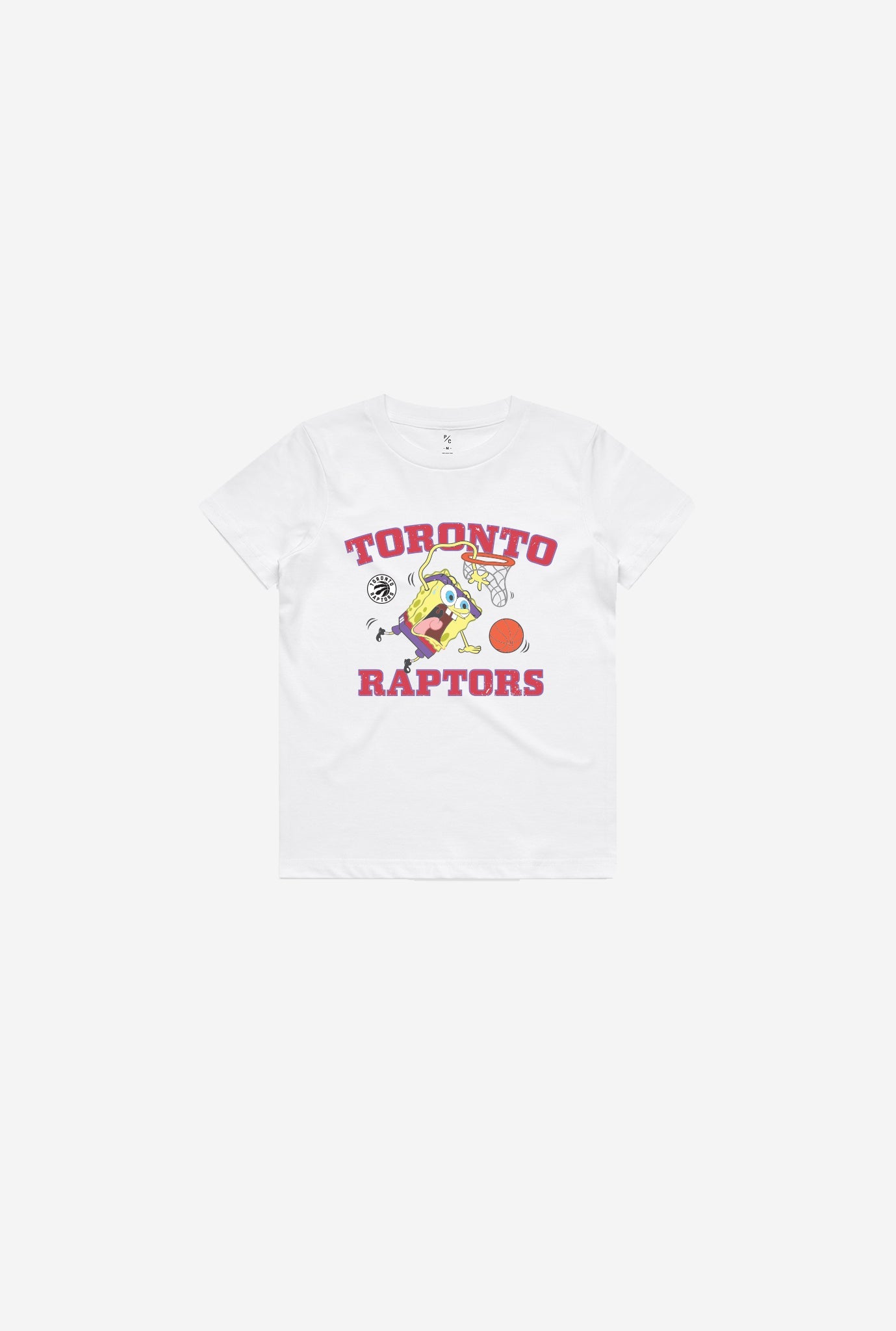 Toronto Raptors Spongebob Kids T-Shirt – White