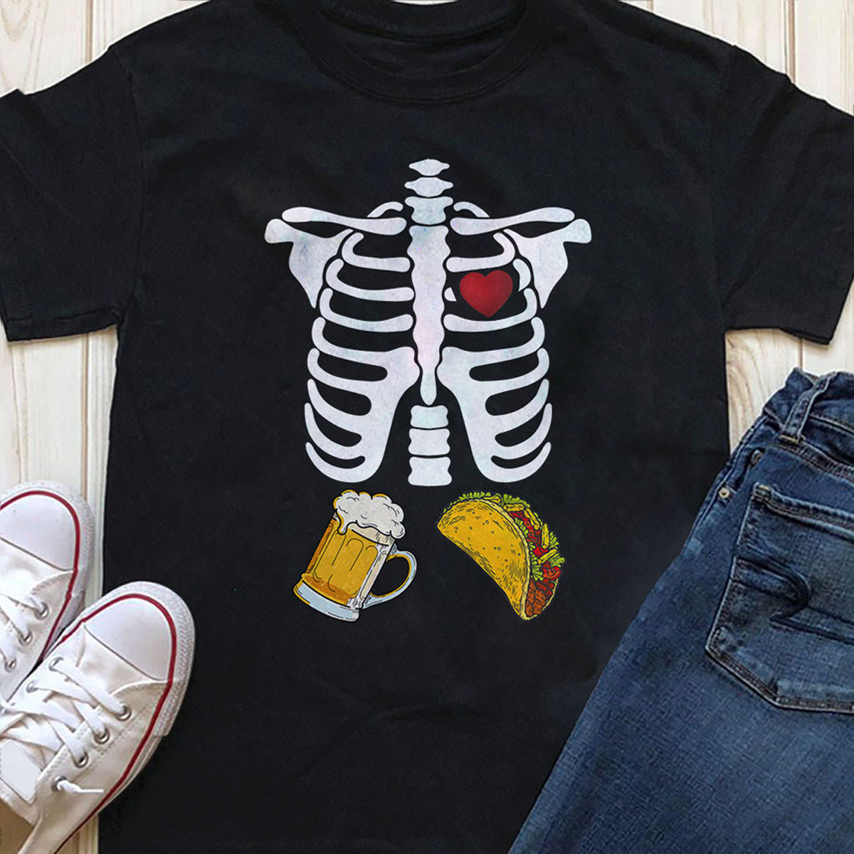 Beer Tacos Skeleton Ni2906086Yr T-Shirt