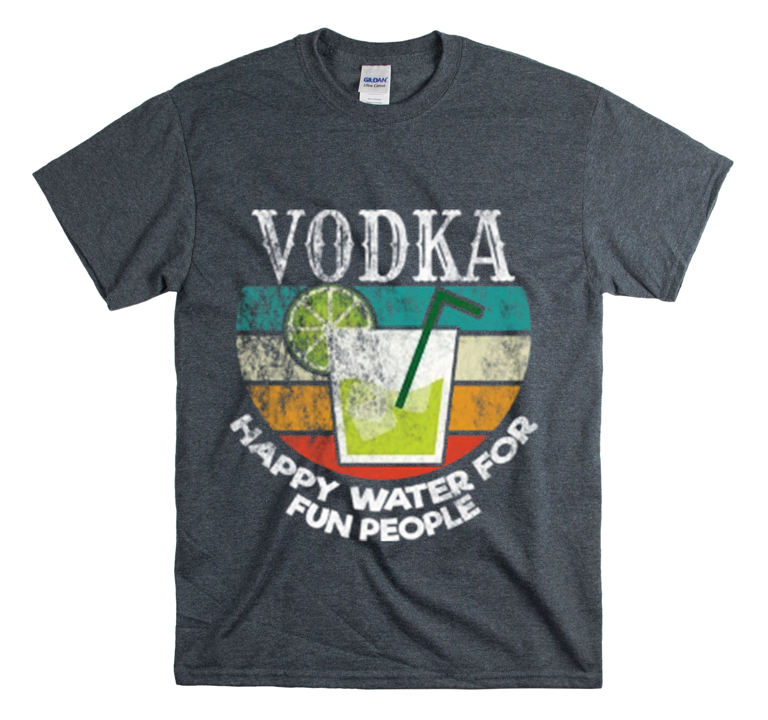 Shirt Funny Vodka’S Water For Fun People Sayings Alcoholic Social Gatherings Memorable T-Shirt Unisex Heavy Cotton Tee