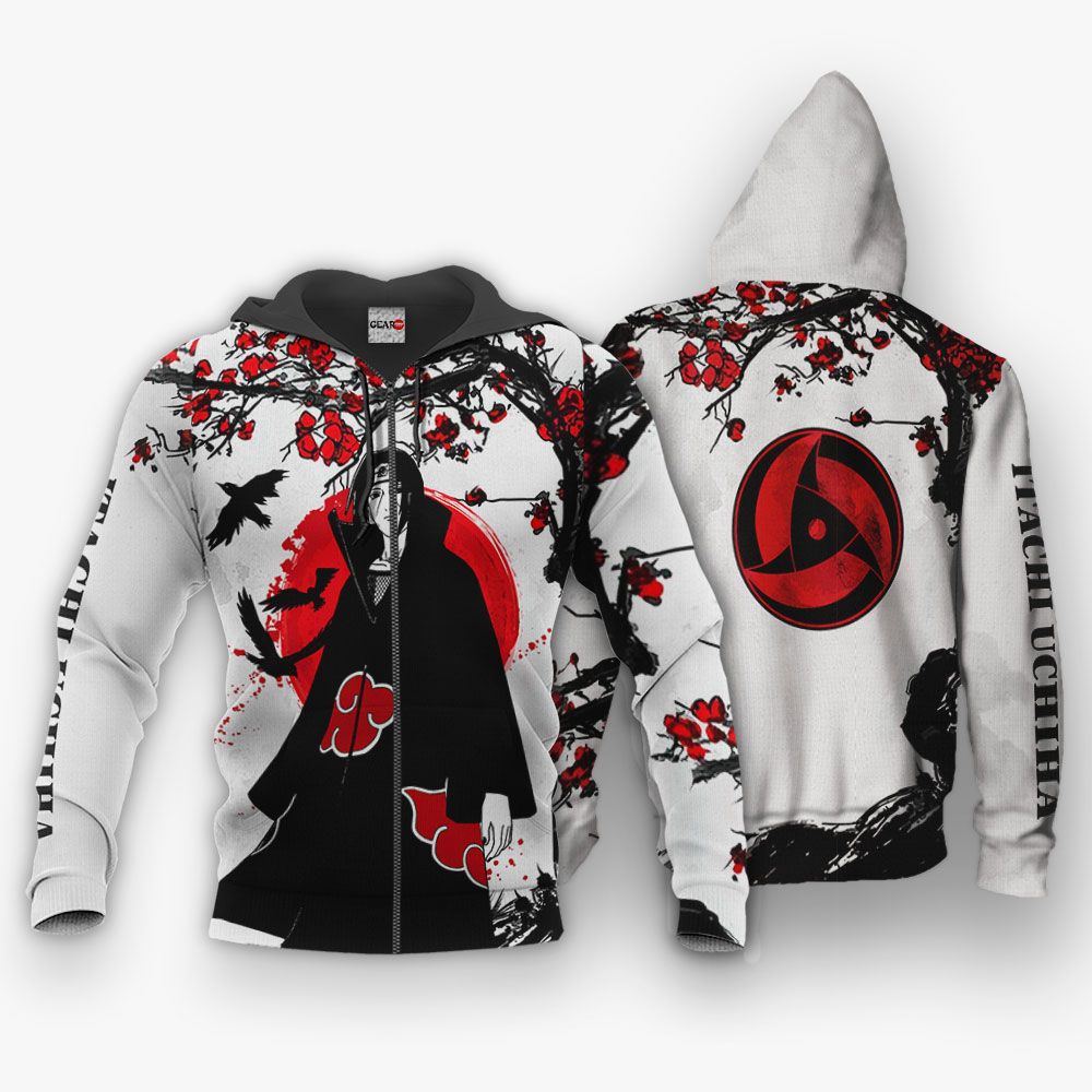 Uchiha Itachi Hoodie Japan Style Custom Naruto Anime Shirts