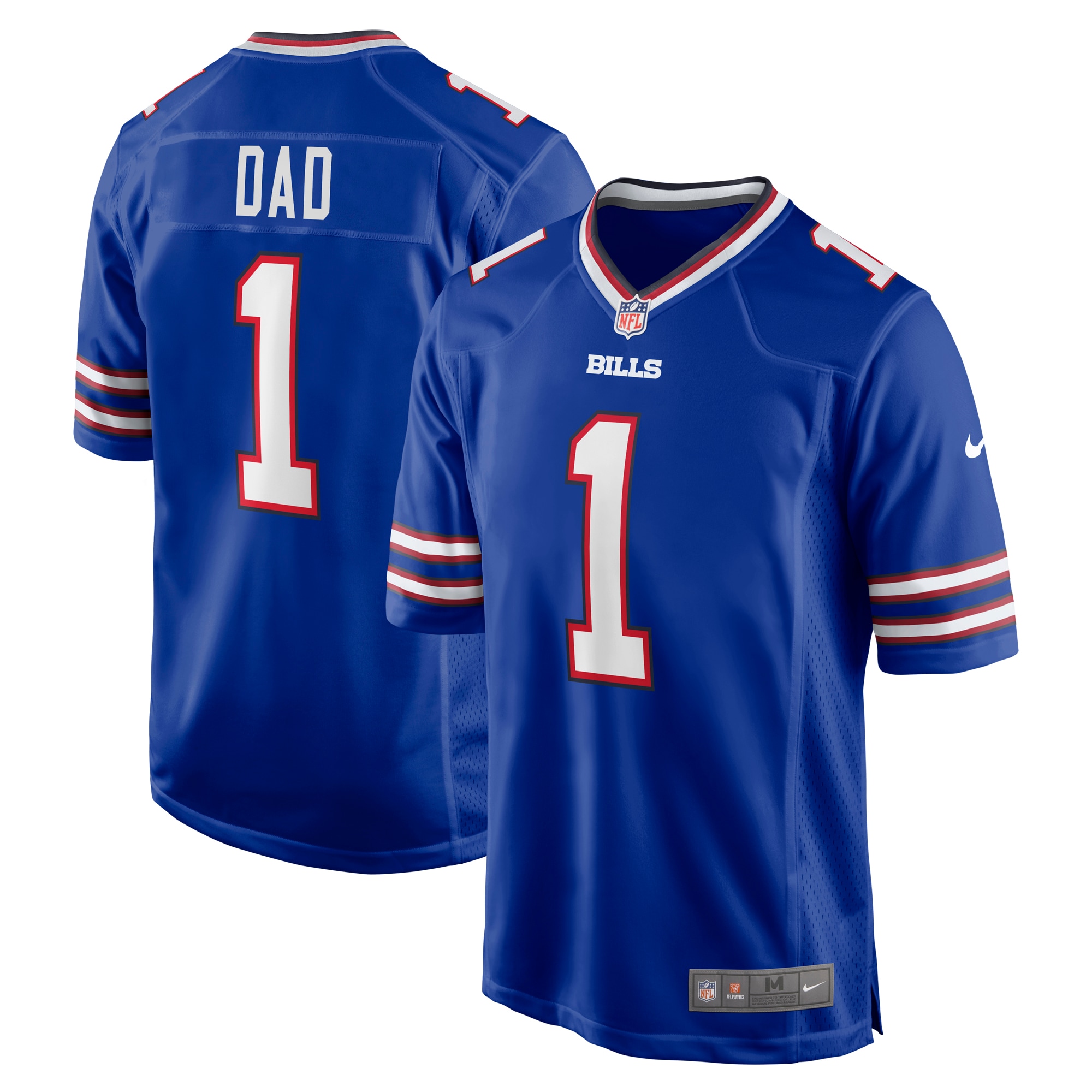 Number 1 Dad Buffalo Bills Game Jersey – Royal