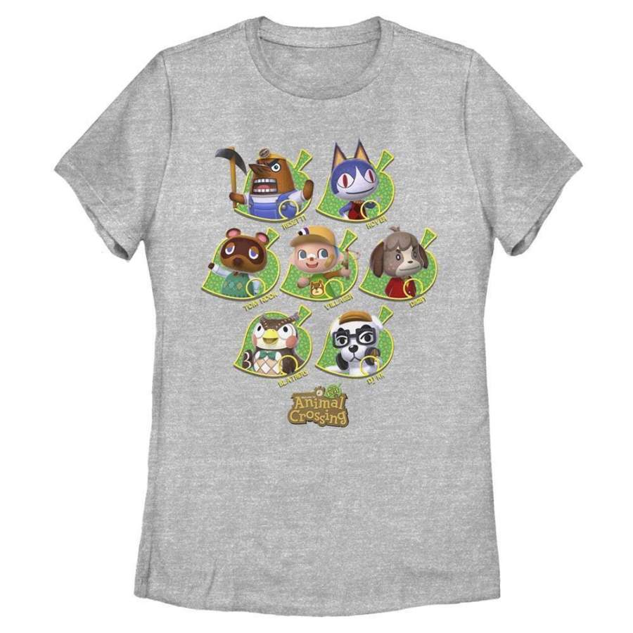 Animal Crossing New Leaves – Animal Crossing Nintendo Women’s T-Shirt, Heather Grey