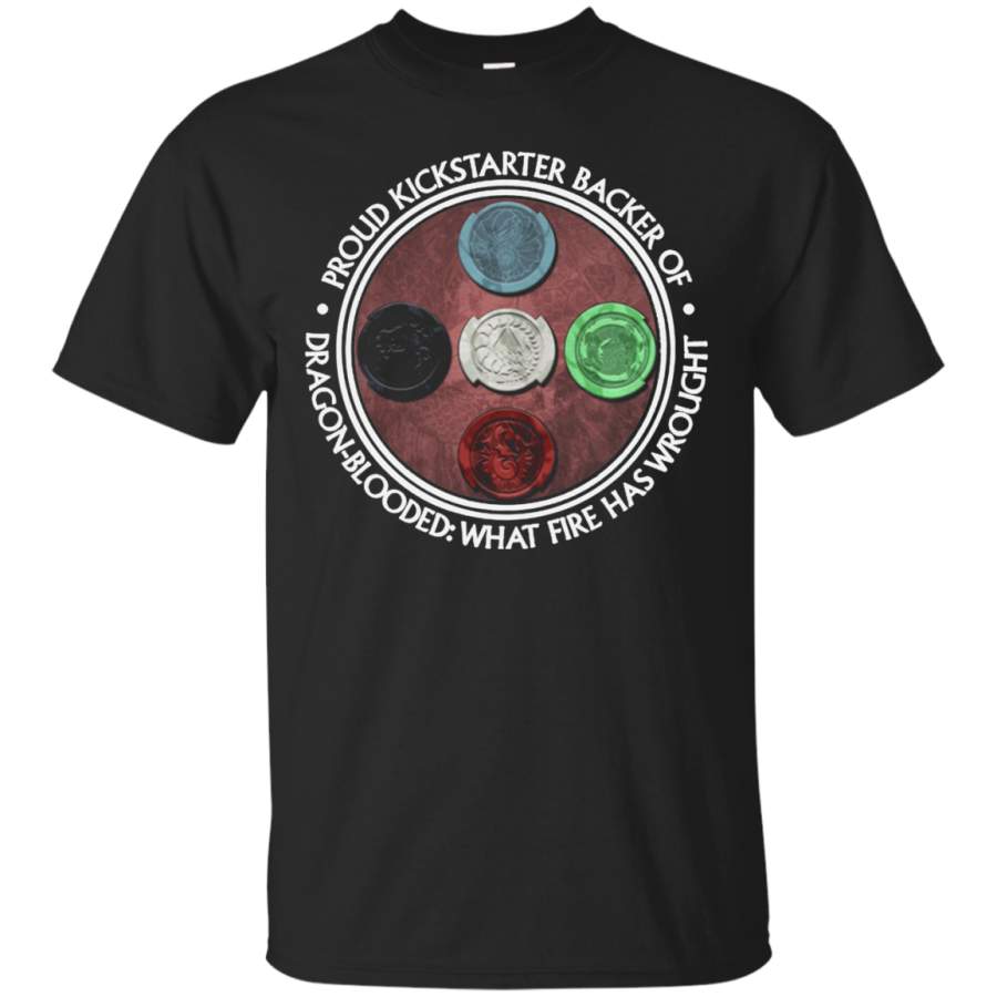 AGR Dragon blooded kickstarter backer shirt Cotton t shirt