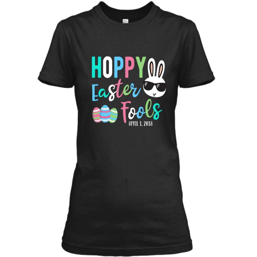 Easter April Fools Day 2018 Shirt – Hoppy Easter Fools Bunny Ladies Custom