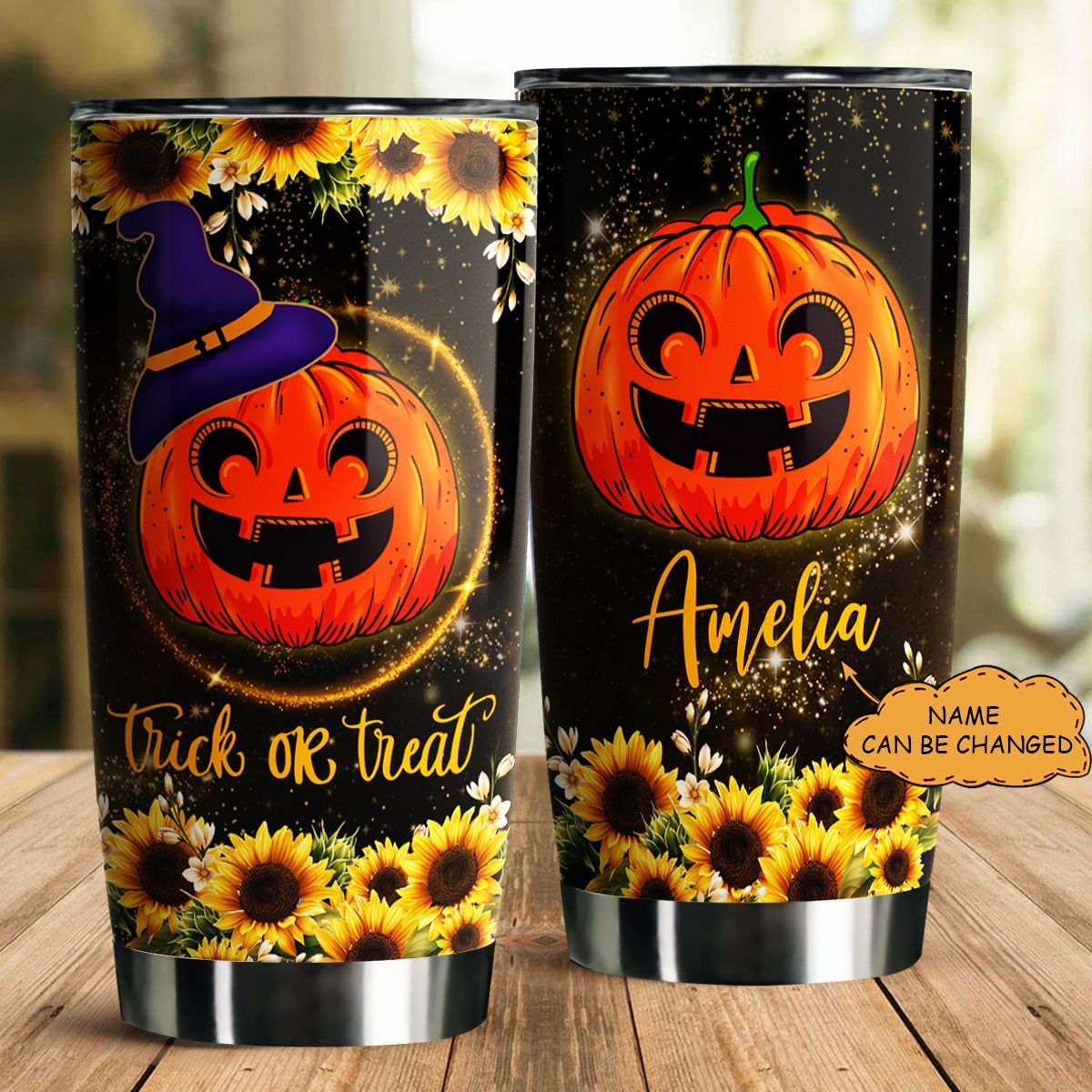 223KKHP-Hippie Halloween Personalized Tumbler