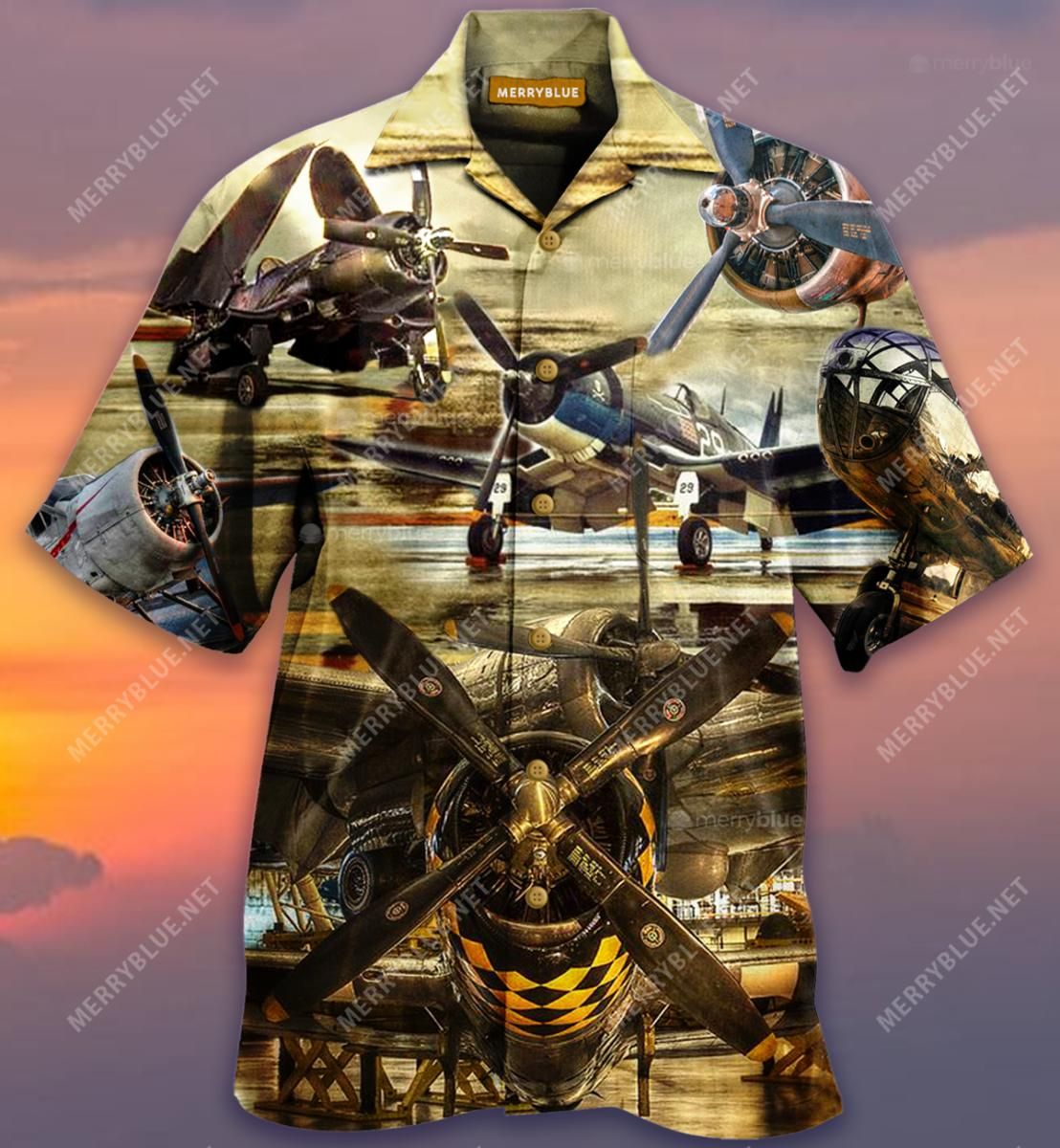 The Sky Is Calling Aircraft Aloha Hawaiian Shirt Colorful Short Sleeve Summer Beach Casual Shirt For Men And Women