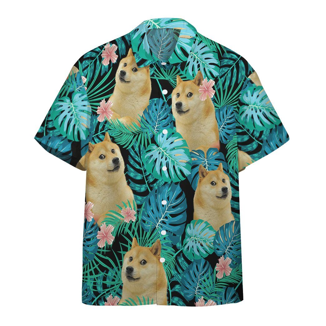 Gearhumans Doge Meme Hawaii Custom Short Sleeve Shirt Ha101580