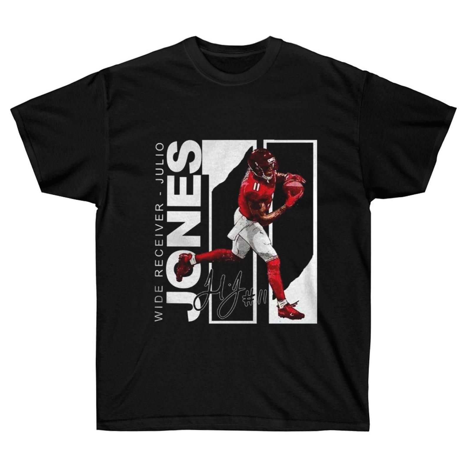 Wide Receiver Julio Jones 11 Atlanta Football Signature T-Shirt Julio Jones Shirt Atlanta Falcons Shirt For And S – 5