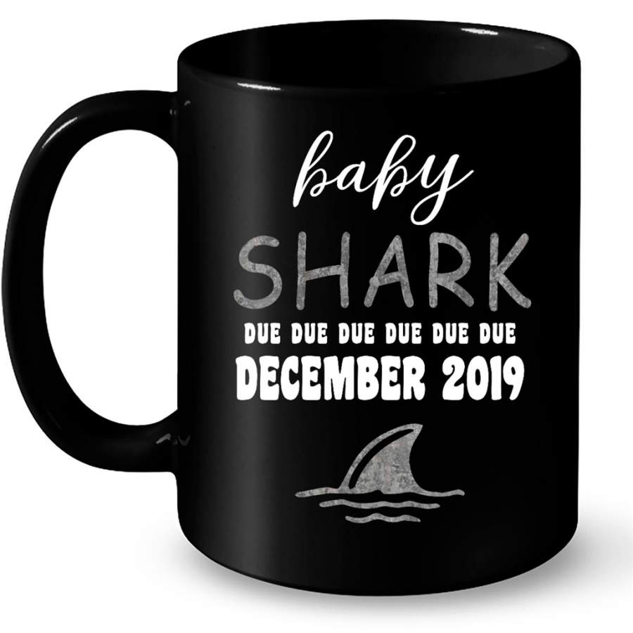 Baby Shark Due Due Due Due December 2019, Birthday Gift – Full-Wrap Coffee Black Mug