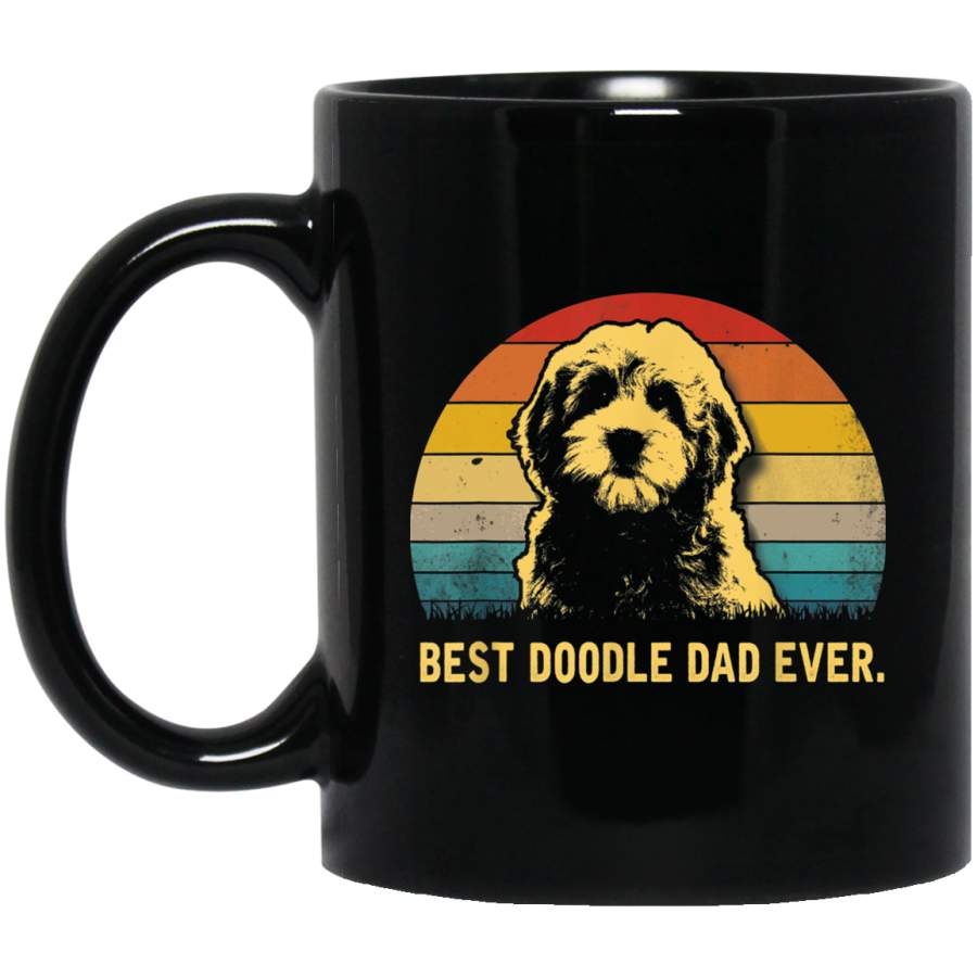 Vintage Goldendoodle Dad Best Doodle Dad Ever 11 oz Mug