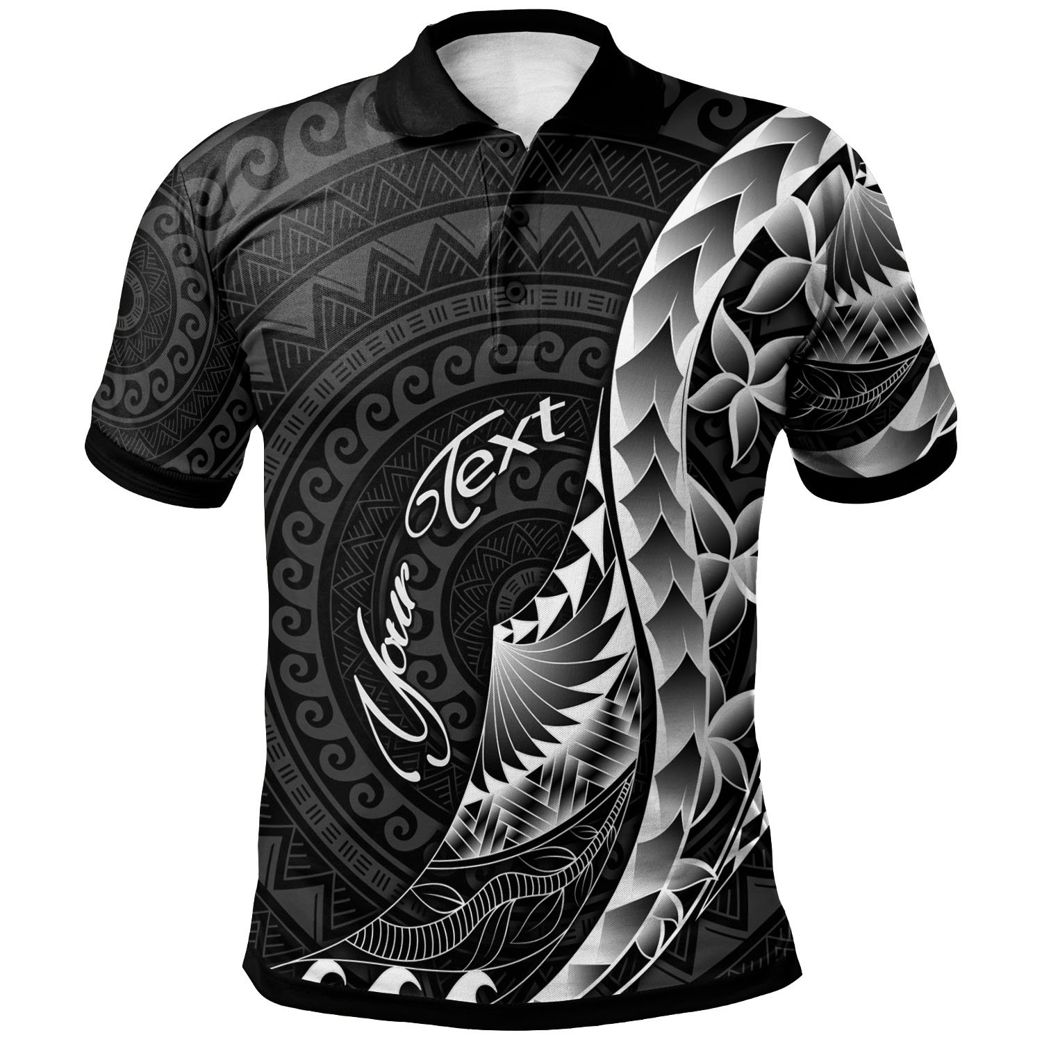 Cook Islands Polo Shirt – Custom Personalised Polynesian Pattern Style – BN27