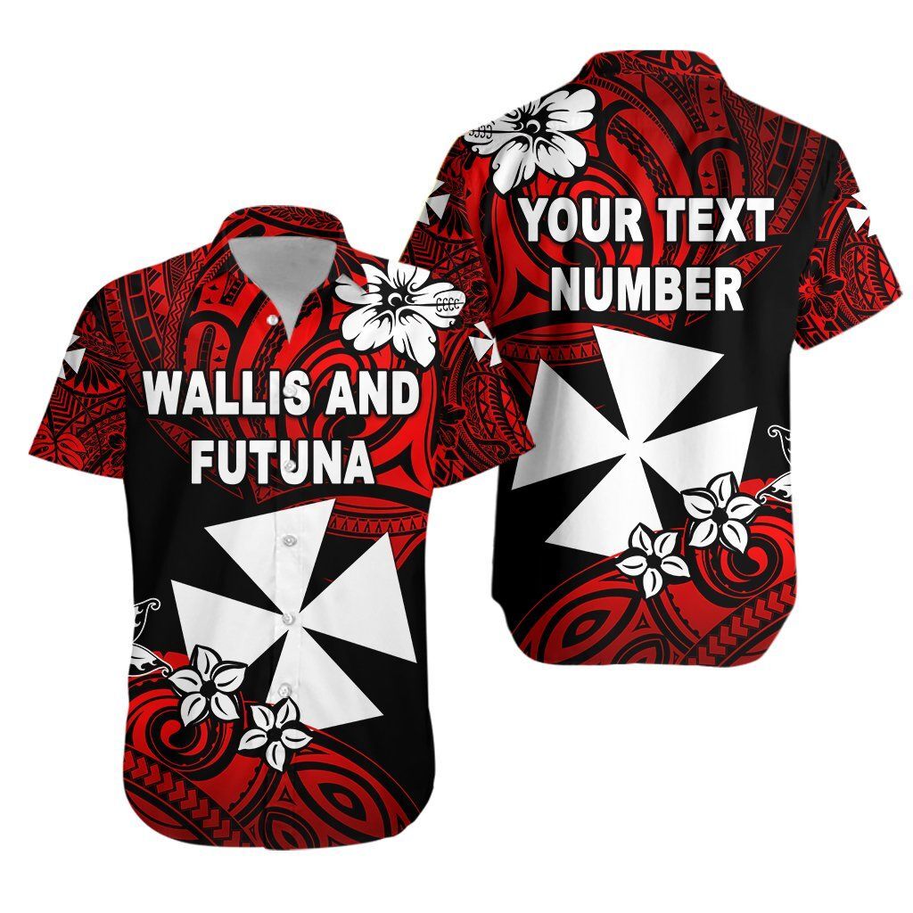 Wallis And Futuna Rugby Hawaiian Shirt, Custom Text And Number Unique Vibes K8