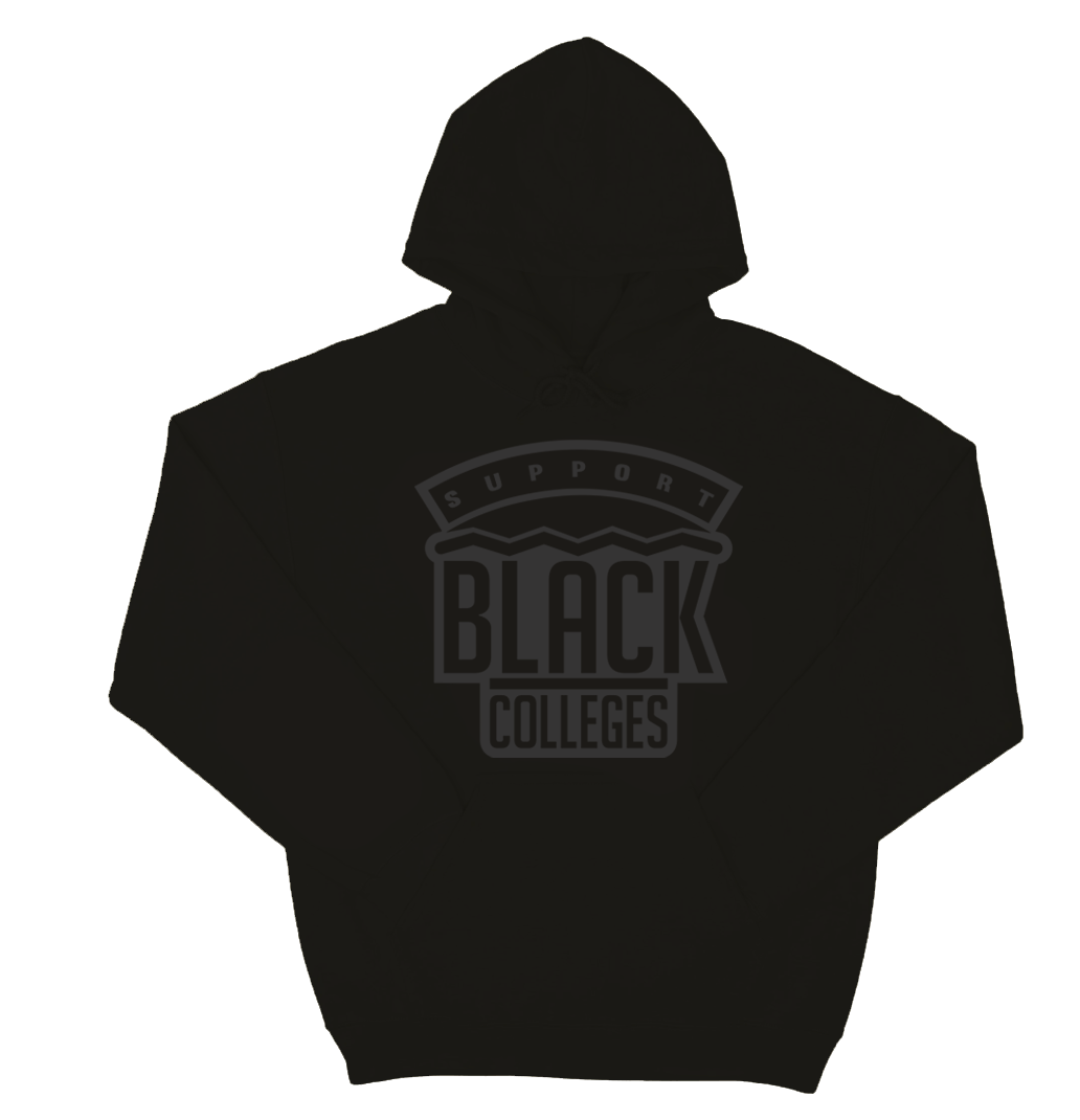 “Support Black Colleges” Melanin Collection Hoodie In “Black