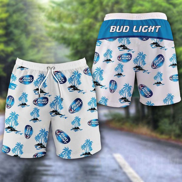 Tropical Palms Bud Light Hawaii Shorts Beach Short For Men Ha35017