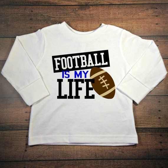 Football Boy Clothes Football Is My Life Bodysuit Football Baby Shower Gift Fall Baby C Shirt