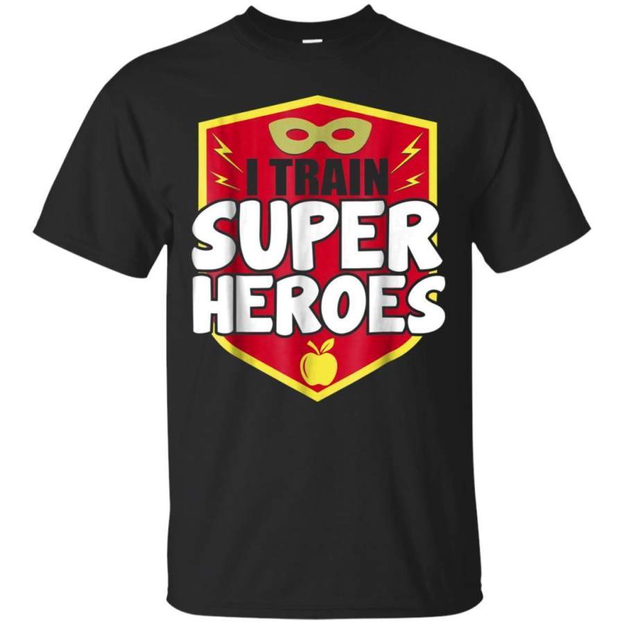 AGR I Train Super Heroes Tshirt Gift For Teachers Jaq T-shirt