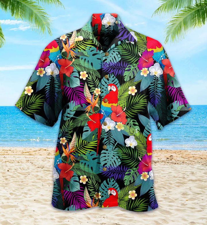 Beautiful Tropical Exotic Parrot Birds Jungle Colorful Hawaii Shirt Ha10565