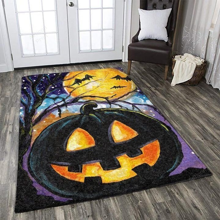 Halloween Witch Ghost Skull Spooky Spider Vampire Zoombie Bats Area Rug Carpet Vintage Home Decor Gift Ideagable Area Rug Carpet Vintage Home Decor Gift Idea Carpet