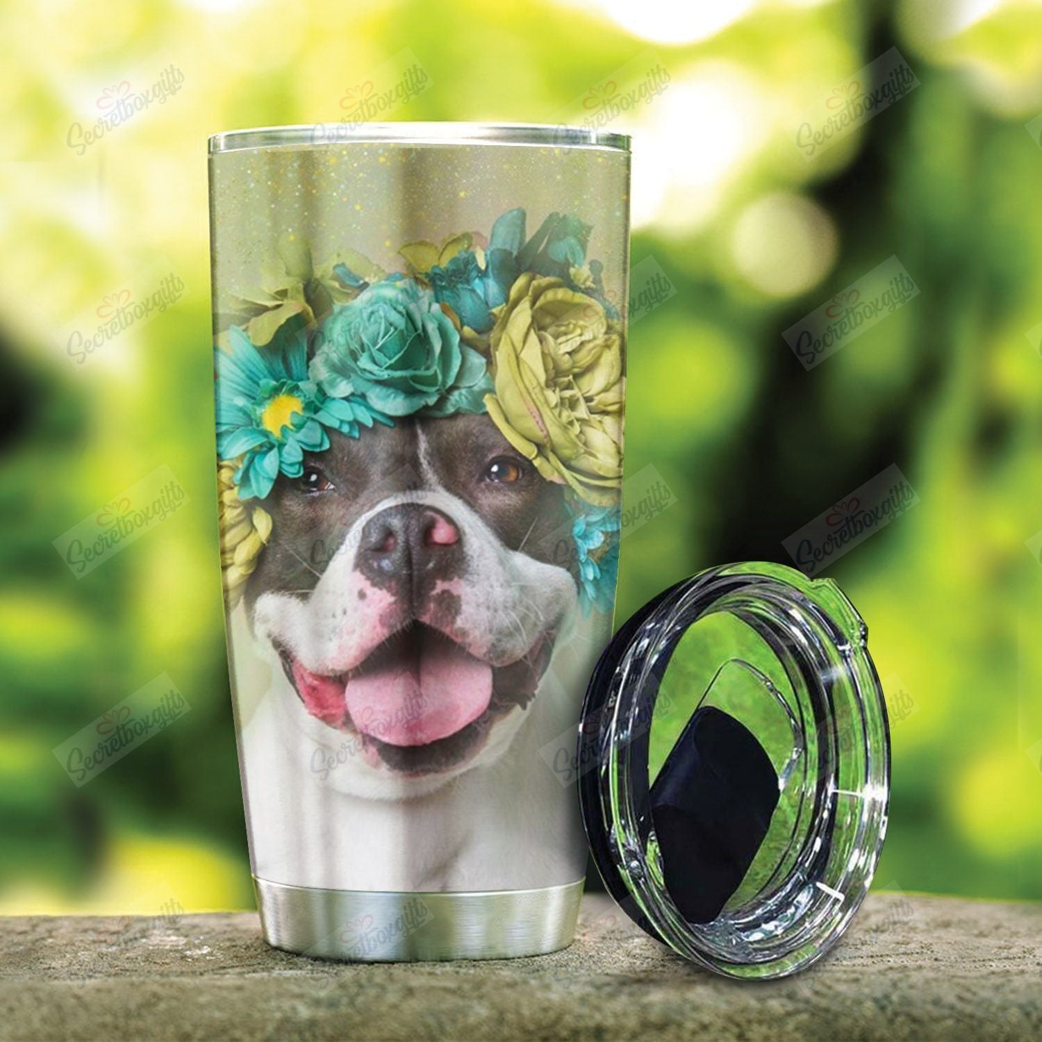 Pitbull Flower Nt0301032T Tumblers