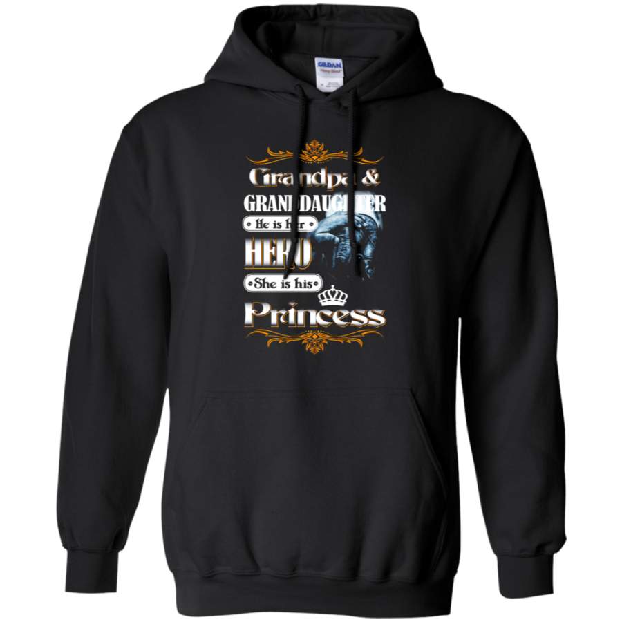 AGR Grandpa And Granddaughter He Is Her Hero Hoodie