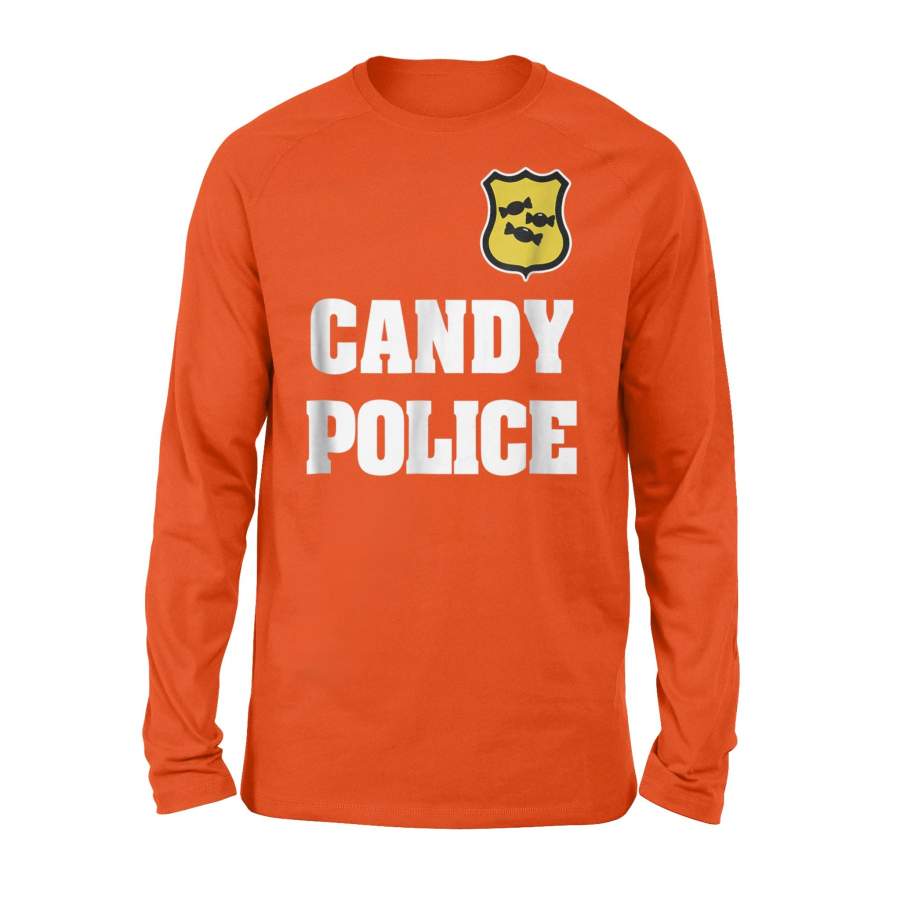 Candy Police Funny Halloween Saying Long Sleeve T-Shirt