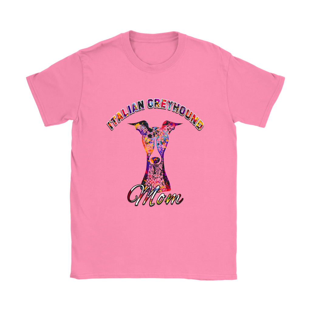 Colorful Italian Greyhound Mom T-Shirts & Hoodies