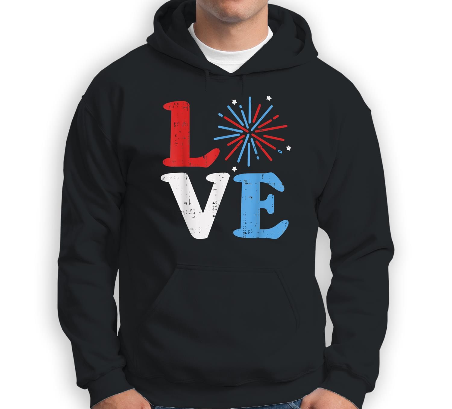 Love Fireworks Independence Day 4Th Of July Parade Patriot Sweatshirt & Hoodie