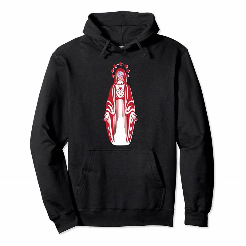 Virgin Mary Sugar Skull Dia De Los Muertos Mexico Hoodie, T-Shirt, Sweatshirt, Tank Top, Racerback, Dolman