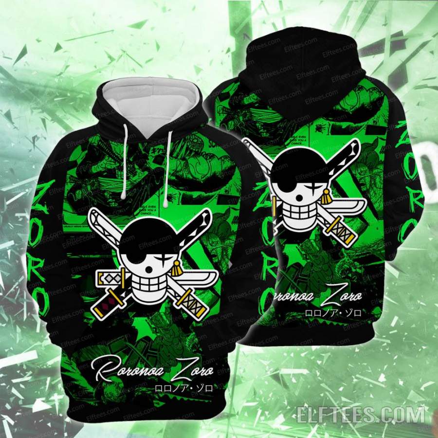 Copy of One Piece 3D Customized Pullover Hoodie – OP016