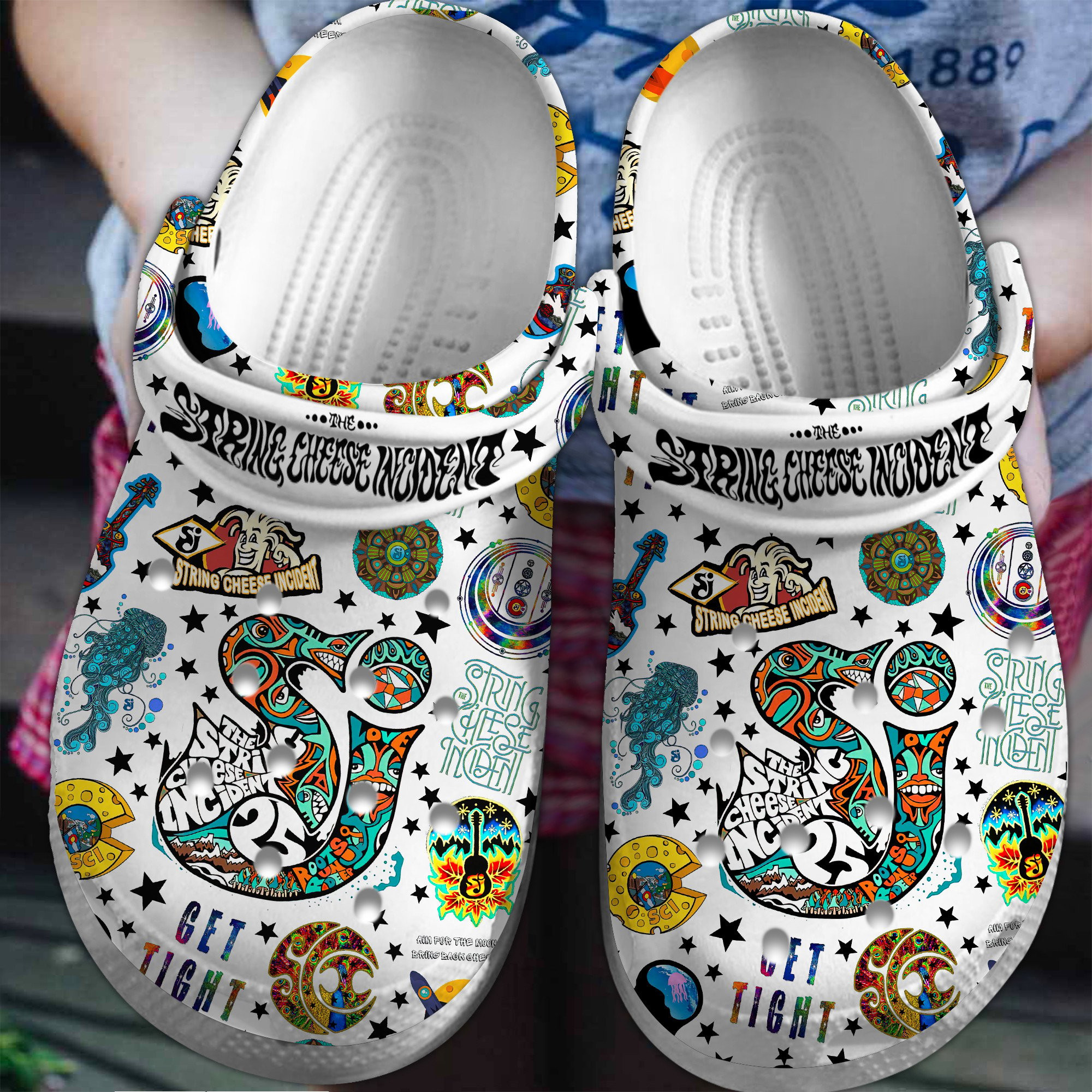 Premium The String Cheese Incident Music Crocs Crocband Clogs Shoes Comfortable For Men Women and Kids