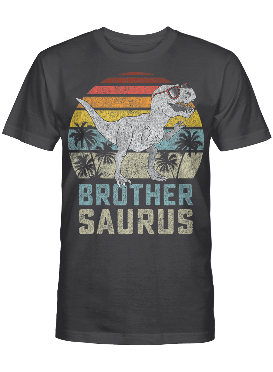 Brothersaurus T-Rex Dinosaur Brother Saurus Family Matching Vintage Shirt