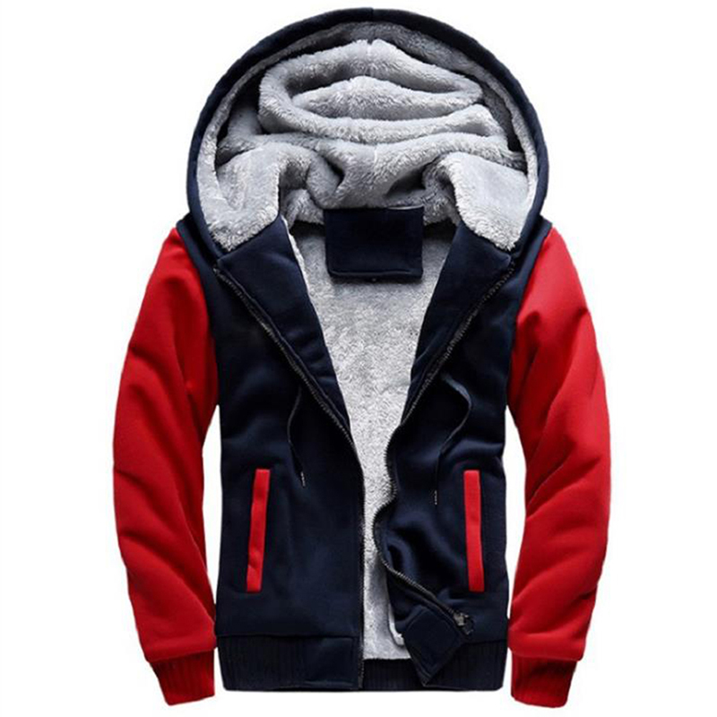 2022 Slim Men Coat Jacket Outwear Thick Warm Plush Zipper Men Hoodies Hooded Tracksuits Stylish Streetwear Sweatshirts alx