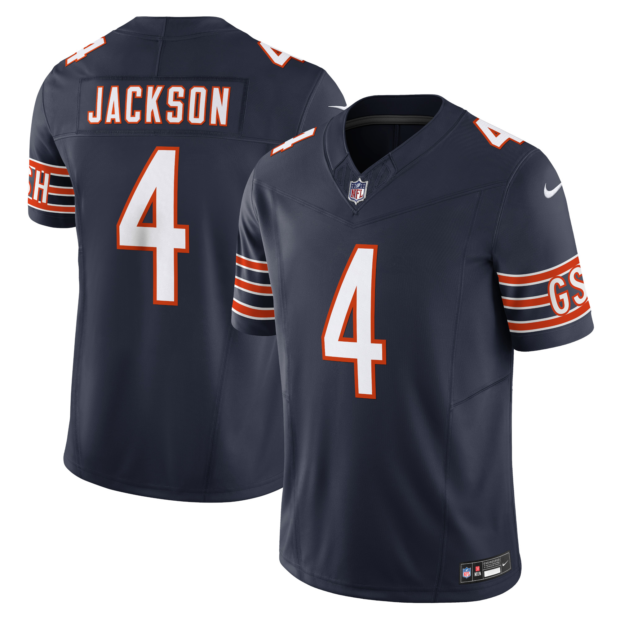 Men’s Chicago Bears Eddie Jackson Navy Vapor F.U.S.E. Limited Jersey