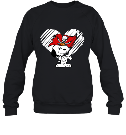 I Love Tampa Bay Buccanners Snoopy In My Heart 2D Sweatshirt