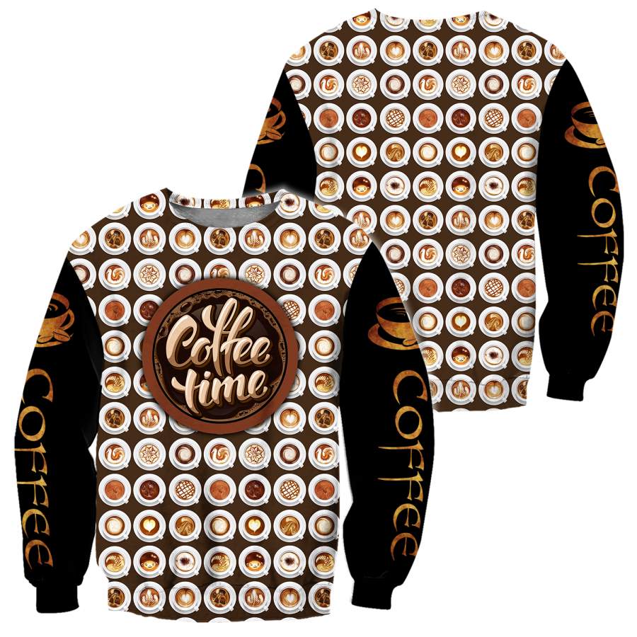 Time’s Coffee 3D All Over Printed Differences Between Types Of Italian Coffee Shirts and Shorts Pi271103 PL