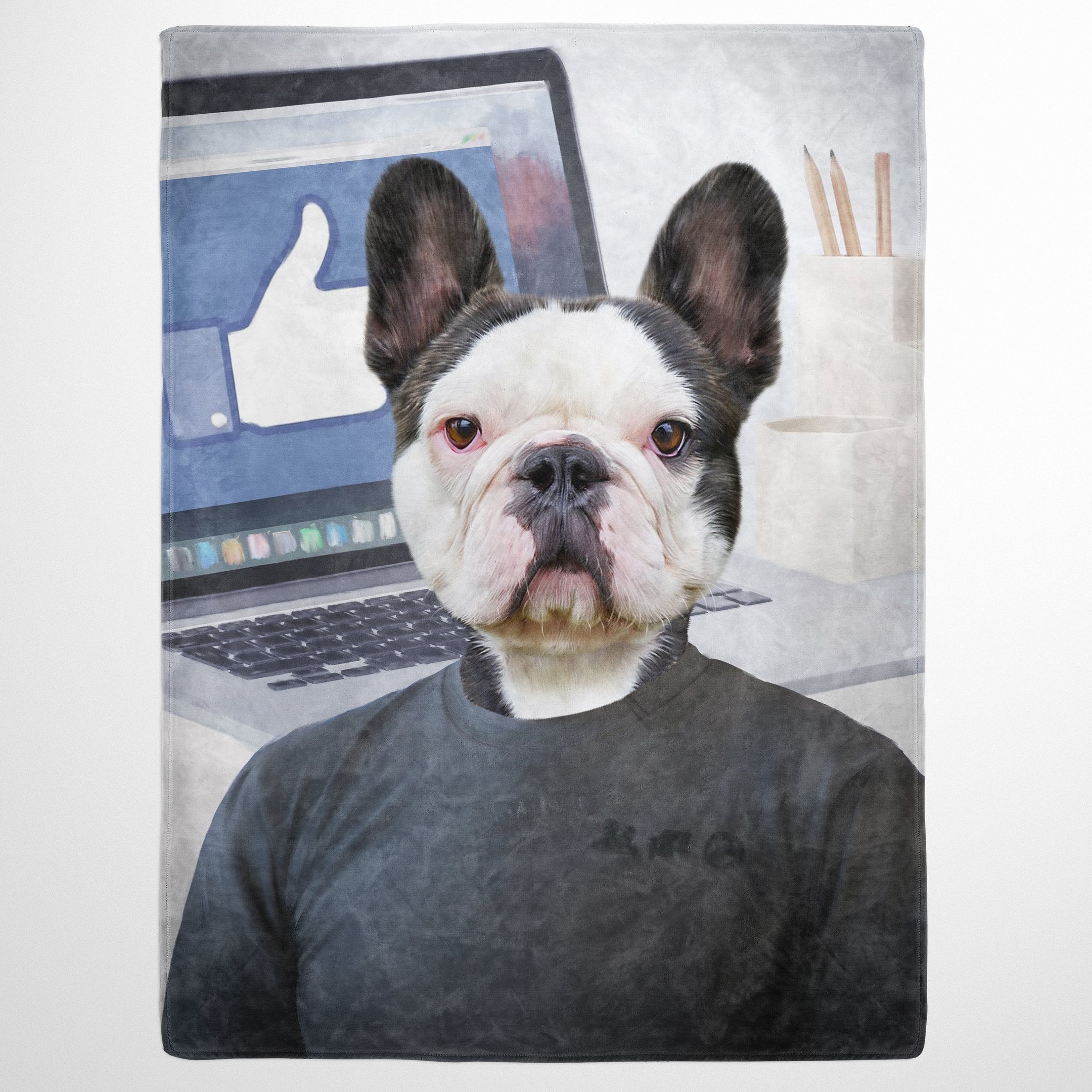 The mark zuckerberg Custom Pet Quilt Blanket