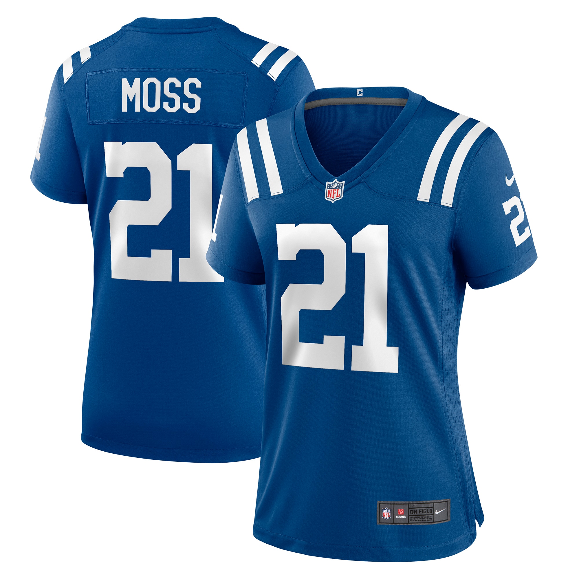 Zack Moss Indianapolis Colts Women's Game Player Jersey – Royal