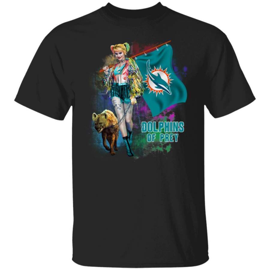 Dolphins T-Shirt Harley Quinn Birds Of Prey Tee MN02