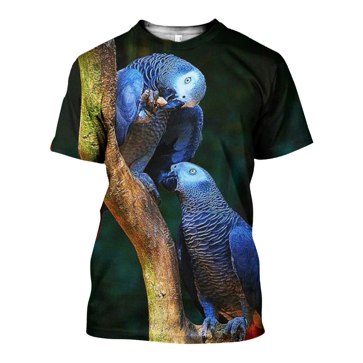 3D All Over Printed African Grey Parrot Shirts And Shorts DT011108