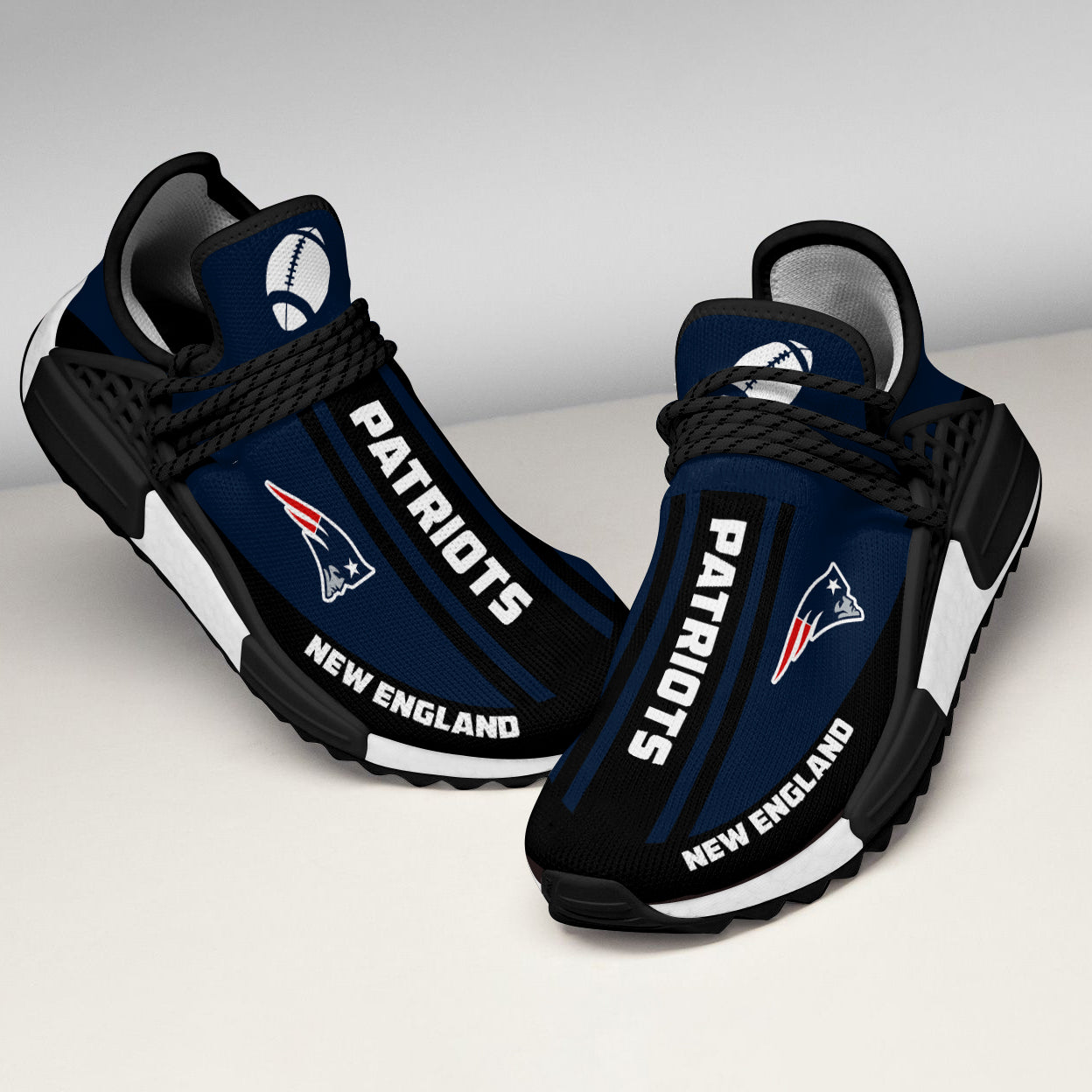 Fashion New England Patriots Human Race Shoes